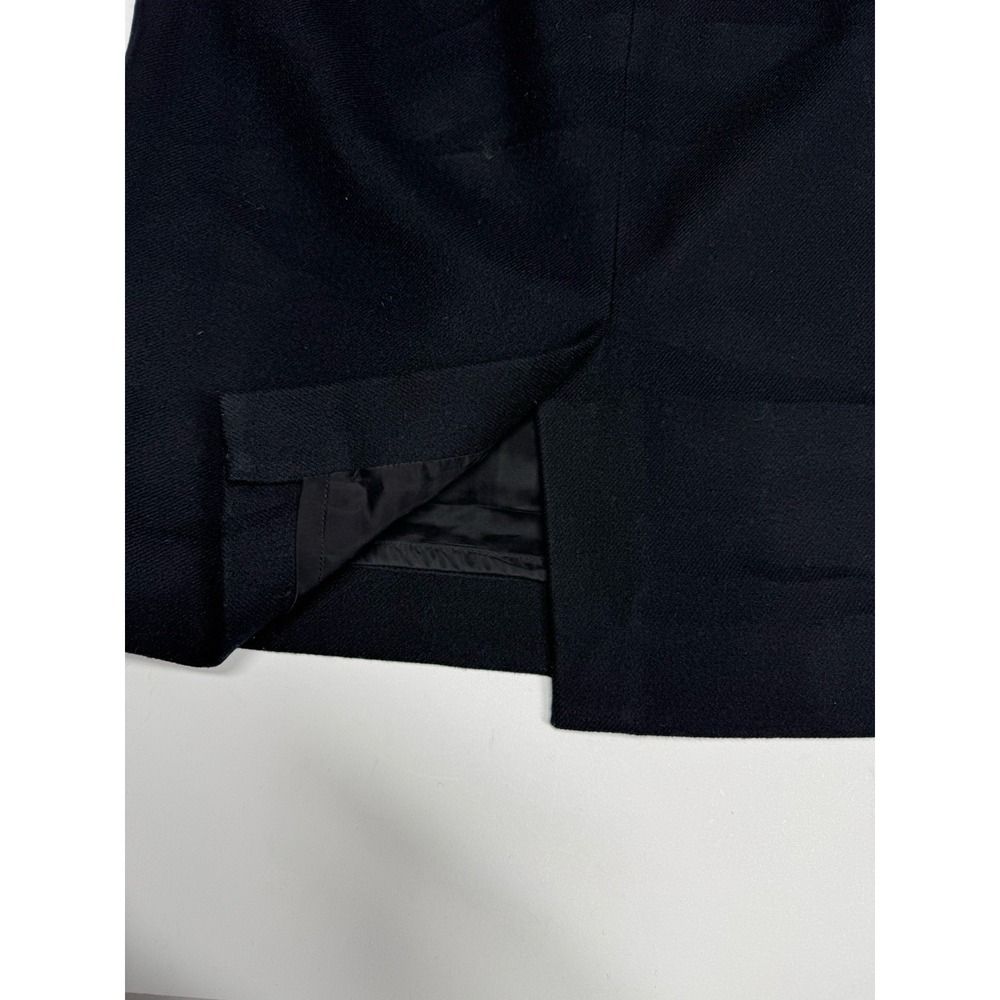 J. Crew The Pencil Skirt Women's Size 4 Black Wool Back Slit Lined Office Preppy - Picture 8 of 10